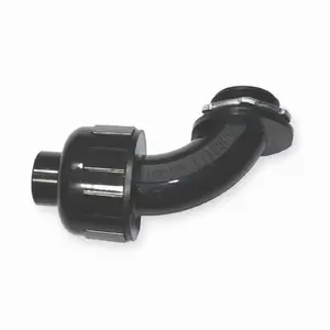 Hubbell P1009NBK - 90 MALE L/T CONN, 1, NM, BK