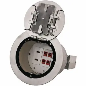 Hubbell S1R6PTWZALU - S1R FRPT 6, 2X 20A, 2 STYLE LINE ALUM