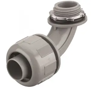 Hubbell P0509NGY - 90 MALE L/T CONN, 1/2, NM, GY