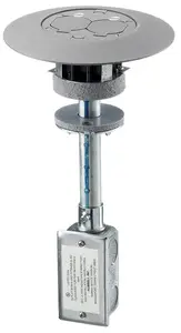 Hubbell PT7FSDGYA - FLUSH FRPT W/20A DUP/TELE/DATA, GY
