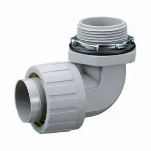 Hubbell P1009NGY - 90 MALE L/T CONN, 1, NM, GY