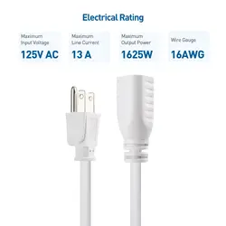 CABLE MATTERS-400001-WHT-3X2