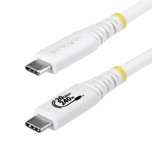 Startech CC6FT20GUSB4TPW - 6FT/1.8M USB-IF CERTIFIED USB4 CABLE SUPPORTS 20GBPS; DISPLAYPORT 2.1 VIDEO W/ D