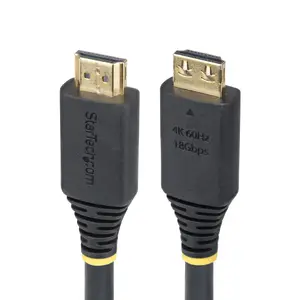 Startech HDMI2-CABLE-GRIP-5M - 5M (16.4FT) HIGH SPEED HDMI CABLE WITH GRIPPING CONNECTORS, 4K 60HZ/1440P 144HZ,
