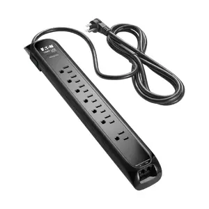 Eaton Tripplite TLP710BTEL - TRIPP LITE SERIES 7-OUTLET SURGE PROTECTOR 5-15R OUTLETS 900 JOULES TEL/MODEM PR