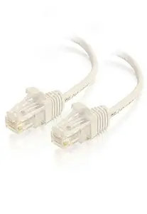 C2g OXF 01185 - 1ft Cat6 Cable UTP Slim 28awg White