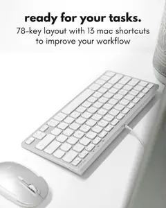 Macally UCASLIMKEYCA - WIRED USB-C USB-A MAC KEYBOARD