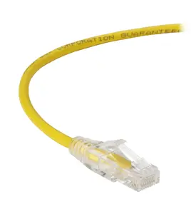 Black Box Corporation C6PC28-YL-01 - CAT6 250-MHZ SNAGLESS 28AWG STRANDED ETHERNET PATCH CABLE - UNSHIELDED (UTP), CM