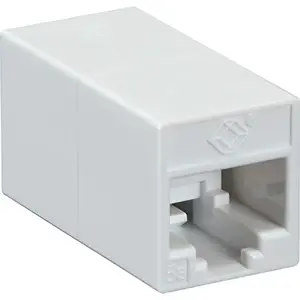 Black Box Corporation FM506-R2 - CAT5E COUPLER - UNSHIELDED, STRAIGHT-PIN, WHITE
