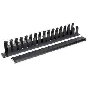 Rocstor Y10E016-B1 - 1U HORIZONTAL RACK SERVER CABINET MOUNT CABLE MANAGEMENT - 1U RACK HEIGHT - 19IN