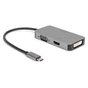 Rocstor Y10A266-A1 - PREMIUM USB-C MULTIPORT VIDEO ADAPTER 4K 60HZ/1080P 3X1 USB-C VIDEO ADAP