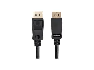 Rocstor Y10C291-B1 - PREMIUM 25FT (7.6M) DISPLAYPORT 1.2 CABLE M/M - 4K X 2K- DISPLAYPORT MALE DIGITA