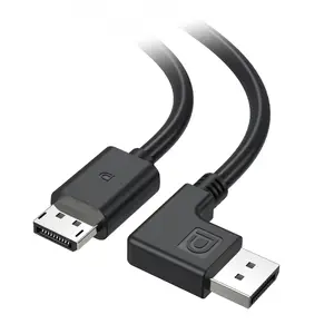 Cable Matters 102046-BLK-6 - VESA CERTIFIED RIGHT ANGLE DISPLAYPORT 1.4 CABLE - 6FT