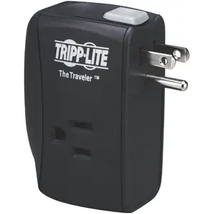 Tripp Lite TRAVELER - by Eaton Protect It! 2-Outlet Portable Surge Protector Direct Plug-In 1050 Joules Fax/Modem Protection