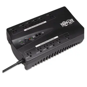 Tripplite ECO750UPSTAA - Tripp Lite, UPS, 750VA, 120V, 450W, Desktop, Compact, ECO, 12 x 5-15R Outlets, USB, RJ11, TAA