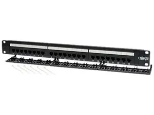 Eaton Corp N052-024 - 24-Port 1U Rack-Mount Cat5e 110 Patch Panel 568B RJ45 Ethernet TAA