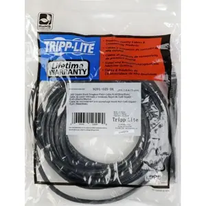 Tripplite N201-020-BK - Tripp Lite, Patch Cable, Gigabit, Snagless Molded, Cat6, RJ45 M/M, 20FT, Black