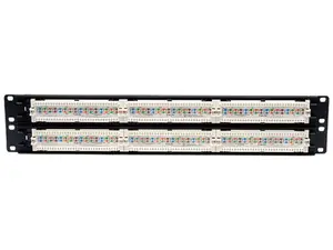 Eaton Corp N052-048 - 48-Port 2U Rack-Mount Cat5e 110 Patch Panel 568B RJ45 Ethernet TAA
