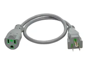 Tripplite P022-002-GY-HG - Tripp-Lite CB P022-002-GY-HG 6ft Hospital-Grade Extension Cord Gray Bulk Pack