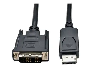 Tripplite P581-010 - Tripp-Lite CB P581-010 Displayport to DVI Cable Displayport w Latches to DVI-D