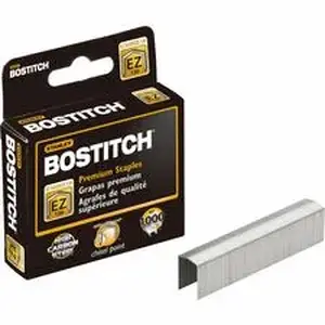 Amax Inc BOS STCR130XHC - Bostitch EZ Squeeze 130 Premium Staples - 13/16" Leg - 1/2" Crown - Holds 130 Sheet(s) - for Paper - Chisel Point - Steel Gray