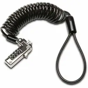 Kensington KMW 60625 - Slim Portable Combination Lock - 5.91 ft Cable - Resettable - 4-digit - Combination Lock - Black - Carbon Steel, Plastic - For Notebook - Self-coiling