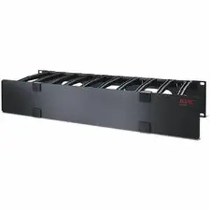 Apc - Schneider Electric APW AR8606 - APC Horizontal Cable Manager - Cable Manager - Black - 2U Rack Height - 1 Each - TAA Compliant