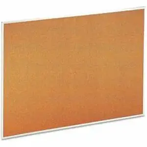 Universal Products UNV 43614 - Universal Bulletin Board - 36" Board Height x 48" Board Width x 1" Board Depth - Tan Cork Surface - Resilient, Self-healing - Satin Aluminum Frame - 1 Each