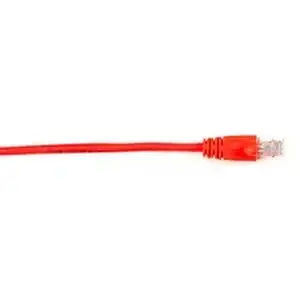 Black Box Corporation BBN CAT6PC025RD - Black Box Connect Cat.6 UTP Patch Network Cable - 25 ft Category 6 Network Cable for Network Device - First End: 1 x RJ-45 Network - Male - Second End: 1 x RJ-45 Network - Male - 1 Gbit/s - Patch Cable - Gold Plated Contact - CM - 26 AWG - Red - 1 Each