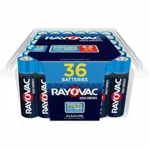 Energizer RAY 81536PP - Rayovac High Energy Alkaline AA Batteries - For Flashlight, Toy, Mouse, Remote Control - AA - 12 Year Shelf Life - 36 / Pack
