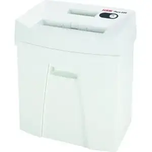 Hsm HSM 2323113 - Pure 220 - 5/32" x 1" - Particle Cut - 7 Per Pass - for shredding Staples, Paper, Paper Clip, Credit Card - 0.156" x 1" Shred Size - P-4/T-4/E-3/F-1 - 8.86" Throat - 6.60 gal Wastebin Capacity - White