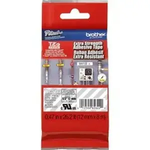 Brother BRT TZES135 - P-touch Industrial TZe Tape Cartridge - x 1/2" Width - Permanent Adhesive - Direct Thermal, Thermal Transfer - Clear - Polyethylene - Water Resistant - Laminated - 1 Each