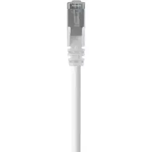 Belkin BLK A3L79118WHT - RJ45 Category 5e Patch Cable - 18 ft Category 5e Network Cable for Network Device - First End: 1 x RJ-45 Network - Male - Second End: 1 x RJ-45 Network - Male - 100 Mbit/s - Patch Cable - Gold Plated Contact - 24 AWG - White - 1 Each