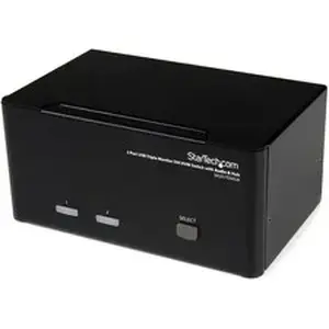 Startech STC SV231TDVIUA - .com 2 Port Triple Monitor DVI USB KVM Switch with Audio & USB 2.0 Hub - 2 Computer(s) - WUXGA - 1920 x 1200 - Rack-mountable, Desktop - TAA Compliant