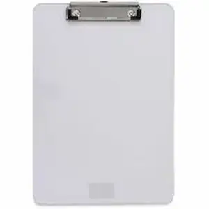Universal Products UNV 40310 - Universal Clipboard - 0.50" Clip Capacity - Storage for Paper - 8 1/2" x 11" Sheet Size - Plastic - Clear - 1 Each
