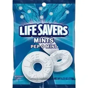 Mars MRS 08503 - Wrigley Life Savers Peppermint Hard Candies - Peppermint - Individually Wrapped - 6.25 oz - 1 Bag