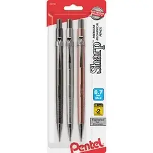 Pentel P207MBP3M - Sharp Premium Mechanical Pencils - 0.7 mm Lead - HB - Refillable - Assorted Barrel - 144 / Pack