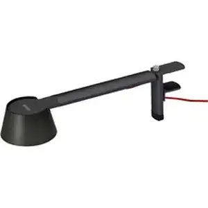 Black & Decker BOS 2200CLSMBK - BLACK+DECKER Verve Adjustable LED Desk Lamp - LED Bulb - Adjustable, Dimmable, Adjustable Brightness, Clock, Durable, Swivel Base, Color Changing Mode - Aluminum - Desk Mountable - Black - for Desk - Alexa Supported