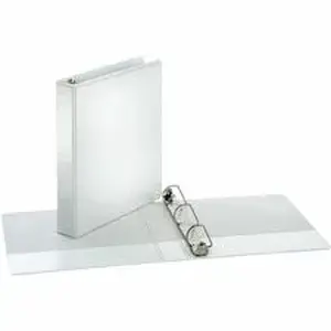 Tops Business Forms CRD 17400 - Cardinal Performer Ring Binder - 1 1/2" Binder Capacity - 11" x 8 1/2" Sheet Size - 375 Sheet Capacity - 3 Ring - Fastener: Slant D-Ring - Pocket: Front, Back - Polypropylene - White - Yes - Durable, Hinged, PVC-free, Non-stick, Wrinkle-free - 1 Each