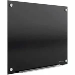 Acco Brands QRT G3624B - Quartet Infinity™ Glass Magnetic Dry-Erase Board - 36" (3 ft) Width x 24" (2 ft) Height - Black Tempered Glass Surface - Black Frame - Horizontal/Vertical - Magnetic - 1 Each