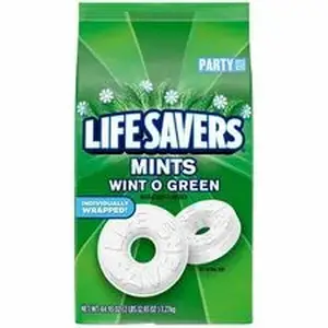 Mars OFX 29060 - LifeSavers Wint O Green Mints Candy - Wint-O-Green - Individually Wrapped - 2.81 lb - 1 Each