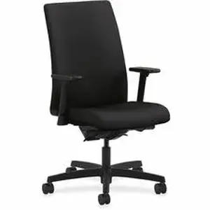 Hon Company HON IW104CU10 - HON Ignition Mid-Back Task Chair - Black Seat Color - Fabric Seat Material - Mid Back - 5-star Base - 1 Each
