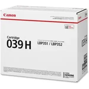 Canon CNM CRTDG039H - 039H High Yield Laser Toner Cartridge - Black - 1 Each - 25000 Pages