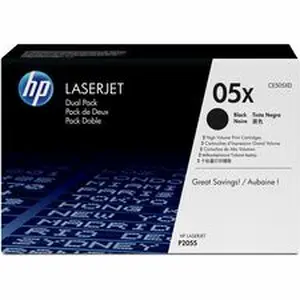 Hp HEW CE505XD - 05X (CE505XD) Laser Toner Cartridge - Dual Pack - Black - 2 / Carton - 6500 Pages