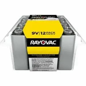 Energizer RAY AL9V12PPJ - Rayovac 9-Volt Ultra-Pro Alkaline Battery - For Multipurpose - 9V - 9 V DC - 12 / Pack