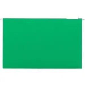 Universal Products UNV 14217 - Universal 1/5 Tab Cut Legal Hanging Folder - 8 1/2" x 14" - Assorted Tab Position - 11 pt. - Stock - Bright Green - 25 / Box