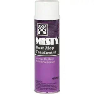 Zep Inc. AMR 1003402 - MISTY Dust Mop Treatment - For Multi Surface, Multipurpose - Spray - 18 fl oz (0.6 quart) - Pine Scent - No-wax, Water Based, Silicon-free, Pleasant Scent - White - 12 / Carton