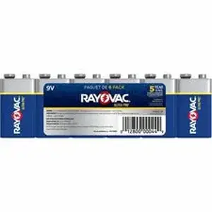 Energizer RAY AL9V6 - Rayovac Ultra Pro Battery - For Flashlight, Wireless Enabled Device - 9V - 6 / Pack