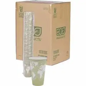 Eco-products,inc. EPBHC16WA - Eco-Products 16 oz World Art Hot Beverage Cups - 16 fl oz - Multi - Paper, Resin - Hot Drink - 50/Pack - 20 / Carton