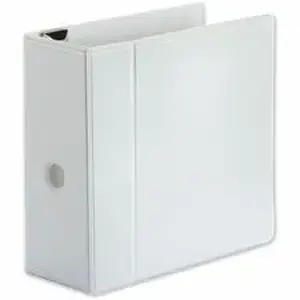 Universal Products UNV 30756 - Universal Deluxe Easy-to-Open D-Ring View Binder, 3 Rings, 5" Capacity, 11 x 8.5, White - 5" Binder Capacity - Letter - 8 1/2" x 11" Sheet Size - 1050 Sheet Capacity - 3 Ring - Fastener: Ring - Pocket: 2, Inside Front & Back - Polypropylene - White - Non-stick - 1 Each